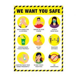 We Want You Safe yellow