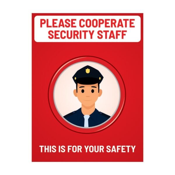 Please Corporate Security Staff Red