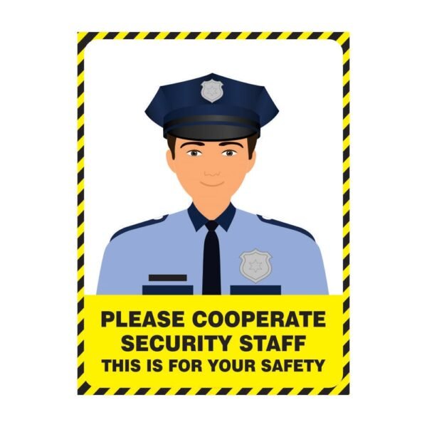 Please Corporate Security Staff Yellow